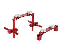 Dilwe Kit de Montaje de Carcasa de Cuerpo Magn¨¦Tico de Aleaci¨®n de Aluminio Apto para HSP 1/10 RC Racing Coche Model(Rojo)