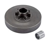 Dilwe Kit de Piñón de Tambor de Embrague con Rodamiento de Agujas, Reemplazo Duradero para Motosierra 4500 5200 5800, Material de Acero, Perfecto para Agricultura y Silvicultura