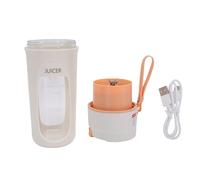Dilwe Licuadora Portátil 340mL 22000RPM - Vaso Exprimidor Recargable con 10 Cortadores de Acero Inoxidable, Batería de 3000mAh para Batidos Mientras Viaja