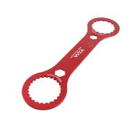 Dilwe Llave BB para Bicicleta, 44 Mm, 46 Mm, 16, 24 Muescas, Llave de Soporte Inferior, Herramienta de Soporte Inferior de Aleacin de Aluminio para Bicicleta (Rojo