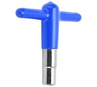 Dilwe Llave en Forma de T para Tambor, Llave Afinadora de Tambor, de Afinación de, Aleación de Zinc con Cubierta Antideslizante de Goma para Fanáticos de la Batería y (BLUE)