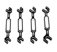 Dilwe Llave para Coche RC, Aleación de Aluminio, Perno de 3,0-6,0 Mm (SILVER)