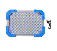 Dilwe Luz de Trabajo LED, Fuente de Luz Dual, Regulable, Continua, Magnética, a Prueba de Agua, Portátil con Pantalla de Nivel de Potencia para Tienda de Campaña Al Aire