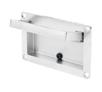 Dilwe Manija de Puerta Empotrada, Tirador de Escotilla Empotrada de Aleación de Zinc con Amortiguador Silencioso para Gabinetes de Yates RV 110x68mm