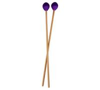 Dilwe Marimba - Palitos de percusión profesionales con mango de madera de haya e hilo acrílico de lana, para xilófono glockenspiel e instrumentos musicales, 1 par (morado)