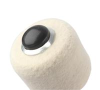 Dilwe Mazo para Bombo, Cabezal de Fieltro de Lana y Accesorio de Percusión con Palo de Metal con Ergonómico y Cordón, para Banda de Música Bombo