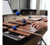 Dilwe Mazos de Marimba, 2 uds., Palos de Percusión de Madera de Arce con Cabezal Envuelto en Hilo para Xilófono, Glockenspiel, Timbre, Tambor de Lengua