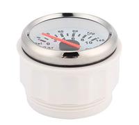 Dilwe Medidor de Presión de Aceite, Medidor de Presión de Aceite de 52 Mm con Bisel de Acero Inoxidable 316L, 0 a 10 Bar 145 Psi Retroiluminación LED Roja IP67 12 V 24 V para Auto Motocicleta Barco