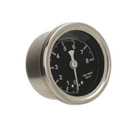 Dilwe Medidor de Presión de Medidor Regulador de Presión de de Acero 1 8 NPT 0 a 8 Kg Cm2 Diseño Lleno de Líquido Lectura Precisa Fácil Instalación para Verificación Universal del de del Automóvil