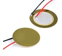Dilwe Mensaje Piezo-Disps 15pcs Pience Piezo: Capedancia de Resonancia Máxima de 300 Ω, Fácil de Instalar en Guitarras de Caja de Cigarros, para Sensores y Veranos (35 mm de diámetro y longitud de