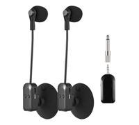 Dilwe Micrófono de Instrumento Inalámbrico, 2,4 G de Receptor con Taza de Succión para el Acordeón de Violín de Violín de Guitarra, (1 Receptor con 2 micrófonos)