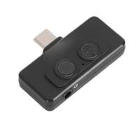 Dilwe Micrófono Lavalier, Mini Micrófono Tipo C Grabación Omnidireccional con Audio de Calidad Plug & Play y CD para Vlog, Entrevista, Podcast (Black)