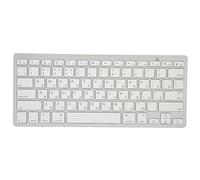 Dilwe Mini Teclado Bluetooth, 78 Teclas Teclado Inalámbrico Ultradelgado Y Compacto, Teclado Externo Portátil para Computadora Portátil Y Tableta(Ruso)