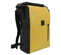 Dilwe Mochila Impermeable de Malla de PVC, Mochila Seca de 25L con Cierre Superior Enrollable para Kayak, Camping, Pesca, Natación, Senderismo, Actividades Al Aire (Yellow)