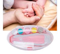 Dilwe Molinillo de Uñas Profesional para Bebés, 6 Tipos de Cabezales de Molienda para un Corte Seguro de Uñas para Bebés, Conveniente para Uso Doméstico/de Viaje (Rosado)