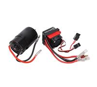 Dilwe Motor 550 21T, Kit ESC Impermeable 60A con Ventilador de Refrigeración, Alto par y bajo Ruido, para Coche RC 1/10 SCX10