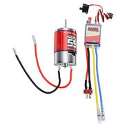 Dilwe Motor de Coche 550 RC, con Enchufe ESC T de 60A, para Barco de