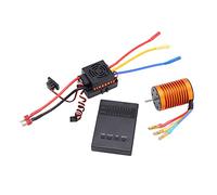 Dilwe Motor sin Escobillas F540 4370KV, Motor de Alto par de 4 y 12 Ranuras con Disipador de Calor de Aluminio CNC 6061 T6 y ESC Impermeable de 60 A, para Coche 1/10 RC