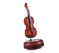 Dilwe Música de Violín Clásico Exquisito Wind -Up Miniaver Instrumento Musical de Cadena para Amantes de la Música para el Aniversario de Navidad para el Día de la Madre (sonidos Chinos, ABS) (violín)