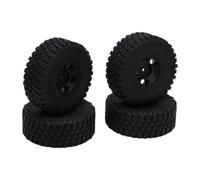 Dilwe Neumáticos para Camiones de Recorrido Corto a Escala 1/10, Juego de Goma Prepegado de 4 Piezas con Hexágono de 12mm para Slash 2 W D/4 W D y Losi