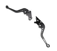 Dilwe Palanca de Embrague de Freno Palanca de Mano de Motocicleta Ajustable de Aleación de Aluminio, Acabado Anodizado 3 Características Agarre Ergonómico Cojinete Suave Fácil Instalación para (BLACK)