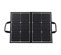 Dilwe Panel Solar Plegable Portátil de 60 W, Cargador Solar de Silicio Monocristalino con Puertos USB Duales, para Viajes de Camping RV Fuera de la Red
