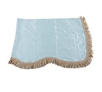 Dilwe Paño a Prueba de Polvo para Piano de 88 Teclas, Cubierta Protectora para Teclado de Terciopelo Dorado con Decoración de Borlas, para Teclado de Piano Electrónico y (BLUE)