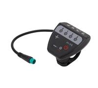 Dilwe Pantalla LED para Scooter Eléctrico, ABS Ligero e Impermeable con Cuentas LED para Controlador de Bicicleta de 36-48 V Protocolo 2