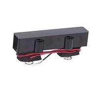 Dilwe Pastilla de bajo Eléctrico, Juego Silencioso de 4 Cuerdas con Accesorio de Resorte, para Reemplazo y Calibración de Tono de Pastilla de Puente (91mm+94mm)