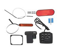 Dilwe Pastilla de Guitarra Acústica, de Ecualizador de Preamplificador con Control de 4 Bandas para UST y AST, Construcción de Plástico Metálico, Color Negro