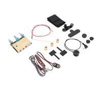 Dilwe Pastilla de Guitarra Acústica, Pastilla Piezoeléctrica Activa con Orificio de Sonido con Ecualizador de 3 Bandas y Reducción de Ruido para Presentaciones y Grabaciones en Escenario, Plástico