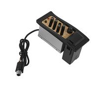 Dilwe Pastilla de Guitarra Acústica Preamplificador Piezo de Ecualizador EQ de 4 Bandas Color de Grano de Madera para Modificación de Sonido Adecuado para Guitarristas