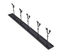 Dilwe Pastilla de Guitarra de Montaje en Pared, con 5 Ganchos Ajustables, Adecuados para Guitarras Acústicas, Guitarras Eléctricas, bajo