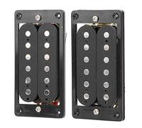 Dilwe Pastilla de Guitarra Eléctrica de Doble Bobina con Marco Negro para Guitarra Eléctrica ST SQ, Alta Salida y Alta Definición, Fácil de instalar.