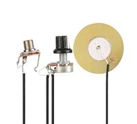 Dilwe Pastilla de Guitarra, Transductor Piezoeléctrico Pequeño y Delicado con Fácil Instalación, sin Necesidad de Soldadura, para Guitarra, Violín, Ukelele, Mandolina, Banjo (BLACK)