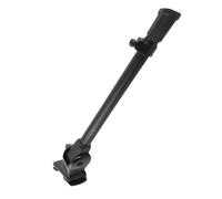Dilwe Pata de Cabra para Bicicletas, Aleación de Aluminio + Soportes de Goma Ajustables para Bicicletas de 24 a 27 Pulgadas(Negro)