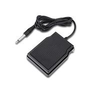 Dilwe Pedal de Sostenido para Piano Digital, Amortiguador de Teclado Electrónico con Carcasa de Acero de Alta Resistencia y Almohadilla de Silicona Antideslizante, Accesorio Esencial (BLACK)