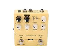 Dilwe Pedal DI con Preamplificador Acústico, Ecualizador de 3 Bandas con Looper de 60 Segundos, Coro de Reverberación y Salida XLR para Guitarra