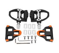 Dilwe Pedales de Bicicleta de Carretera, Pedales Autoblocantes Ligeros e Automáticos con Tacos para SL de 6 Grados, Perillas Hexagonales, Orificios Roscados Estándar de 14 Mm