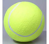Dilwe Pelota de Tenis Gigante, Juguete Masticable para Mascotas de 24CM, Goma Duradera y No Tóxica, Ideal para Diversión Al Aire Libre, Adecuado para Perros Grandes, Diseño Inflable (Yellow)