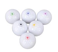 Dilwe Pelotas de Golf Que Brillan en la Oscuridad, Batería de Larga Duración, 48 Horas de Ruta de Vuelo Rastreable, Fácil Activación con 6 Colores, Bola de Golf LED para la Noche