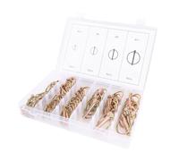 Dilwe Pensos de Remolque de 50 Piezas Pins del Tractor del Tractor Kit Multi Spec M4.5 M6 M8 M11 Acero de Servicio Pesado con Varios Tamaños para Camiones Tractores Furadores Remolques