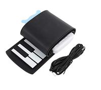 Dilwe Piano de Piano Manual Portable Flexible 49 Tecla Tecla Teclado K5 Para el Ejercicio de la Tarde Para la Silicona/Negro / 1 Principiantes con Auriculares