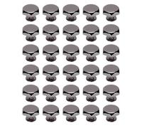 Dilwe Pies de Bolso con Forma Hexagonal de Tornillo Inferior de Bolsa para Zapatos de Ropa, 30 Juegos de Remaches de Hierro de Aleación de Zinc, Uso Versátil (GRAY)
