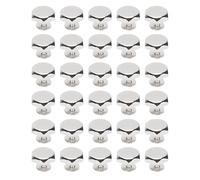 Dilwe Pies de Bolso con Forma Hexagonal de Tornillo Inferior de Bolsa para Zapatos de Ropa, 30 Juegos de Remaches de Hierro de Aleación de Zinc, Uso Versátil (SILVER)