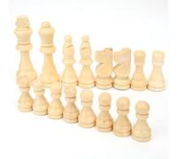 Dilwe Pieza de Ajedrez Internacional 2 Jugadores Juegos Familiares Ajedrez de Madera Sin Tablero Juguetes de Interacción Entre e Hijos para Niños