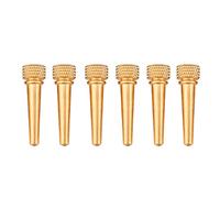 Dilwe Pines de Guitarra, Juego de Puente de 6 Piezas de Latón y Abulón, Accesorios para Guitarras Acústicas, Ideal para Músicos, Coleccionistas y DIY, Mejora tu Experiencia de Tocar