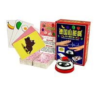 Dilwe Pit Game Exquisito Juego de Mesa de Escritorio con Campana y Tarjeta para Reuniones de Fiesta, Adecuado para Amigos, Mejora la Velocidad de Respuesta