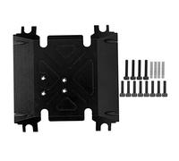 Dilwe Placa de Deslizamiento de Montaje de Caja de Cambios Central de Aluminio CNC para AXIAL Wraith 90018 90048 1/10 RC Coche Accesorio RC (Black)