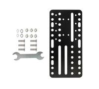 Dilwe Placa de Freno de Mano USB Placa de Soporte de Montaje para Silla de Escritorio de Acero Inoxidable 21,8 X 10,5 Cm Negro para Juegos Sim Racing Compatible con Palanca de Cambios G27 G25 G29